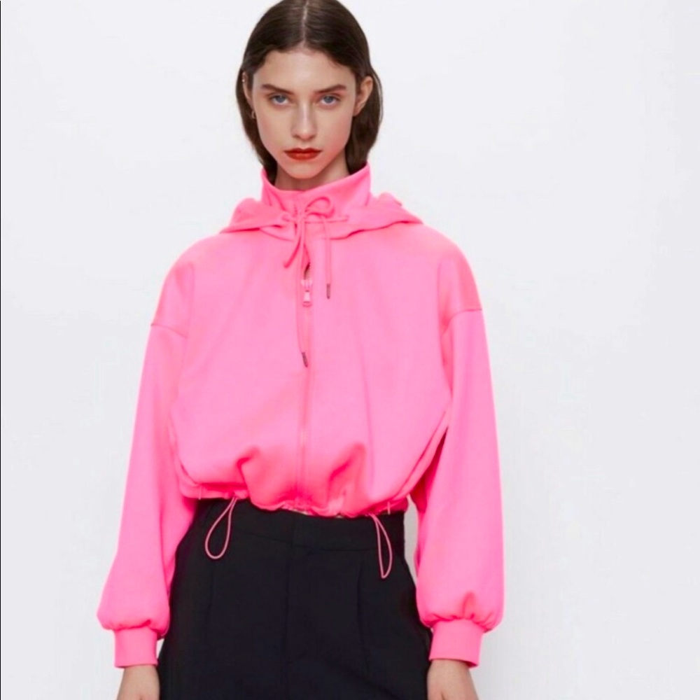 🔥🔥 ZARA PINK ZIP UP JACKET 🔥🔥